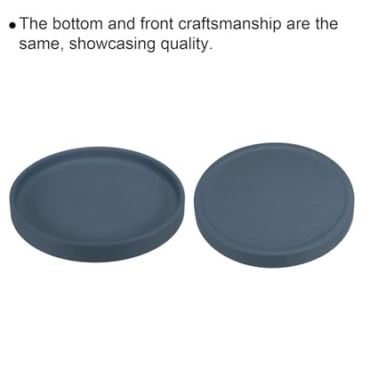 PATIKIL 6 Inch Round Ceramic Plant Saucer, Plant Saucer Tray Flower Planter Drip Tray for Indoors Outdoors Patio Balcony, Dark Blue - color: Dark Blue