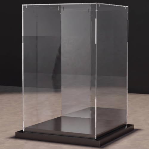 Acrylic Display Case for Collectibles Clear Box with Mirror Back - size: Collectibles Case