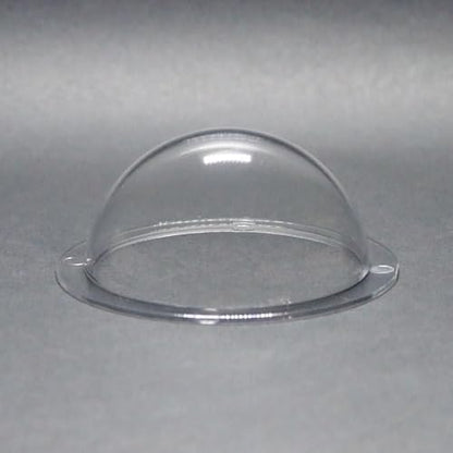 KAYNEY Acrylic Dome with Flange Clear Plastic Hemisphere – Transparent Case for CCTV, Camera Lens, Jewelry, Collectibles & Miniatures – Dustproof Cover for Delicate Items (2.8inch / 70mm) - size: 2.8inch / 70mm