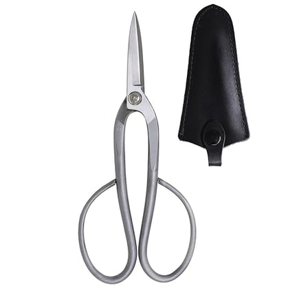 KAKURI Ashinaga Bonsai Scissors Made in Japan 8.5", Japanese Stainless Steel Blade, Long Handle Bonsai Shears for Precision Pruning and Trimming