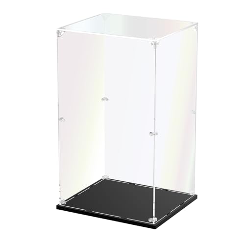 3MM Clear Acrylic Display Case,Easy Assembly Showcase(13.7x11.8x23.6 inch) | dofopo Dust Protection Case for Action Figures and Dolls, Alternative Glass Box for Collectibles Commemorative Gifts - size: 13.7x11.8x23.6 inch
