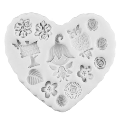 Fairy Garden Polymer Clay Mold Garden Door Silicone Molds Set of 5 | Flower Fairy Garden Wooden Door Resin Mold DIY Crafts Epoxy Resin Casting Polymer Clay Tools Craft Air Dry Jewelry Making - color: Style E