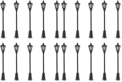10pcs 70mm Model Railway Antique Lamp Garden Street Light HO OO TT Scale 1:100 New (Pack of 2) - size: 70 Mm / 2.75 In (Pack of 2)