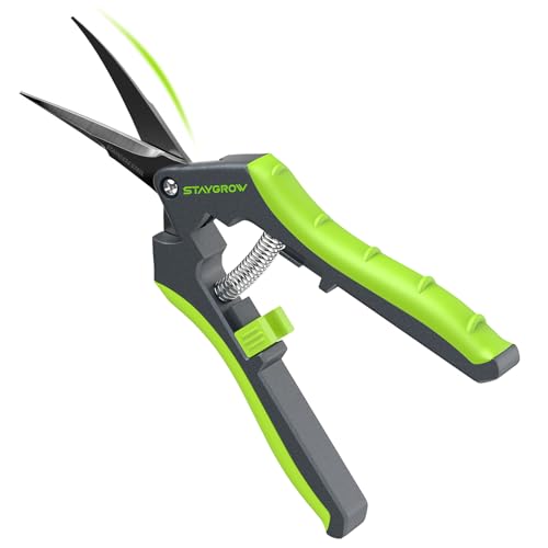 6.5" Pruning Shears for Gardening, Sharp Plant Trimming Scissors - size: 6.5" Curved