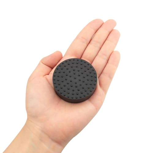 4PCS Gardening Flowerpot Rubber Pads Invisible Potted Plant Foot Stands Garden Universal Anti Tip Breathable Flower and Green Plant Bases Ordinary Circular Style 48x14mm Black