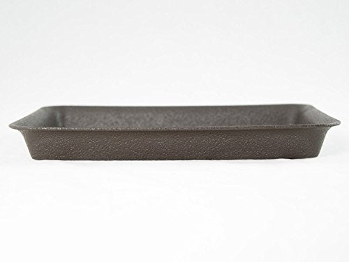 8" Rectangular Dark Blue Bonsai / Succulent Pot + Tray + Rock + Mesh Combo