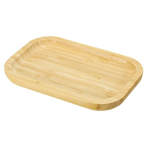 PATIKIL Wood Saucer, 8x5 Inch Rectangular Wooden Plant Drainage Tray Bonsai Plants Saucer Succulent Pot for Home Balcony Patio - size: 8x5 Inch