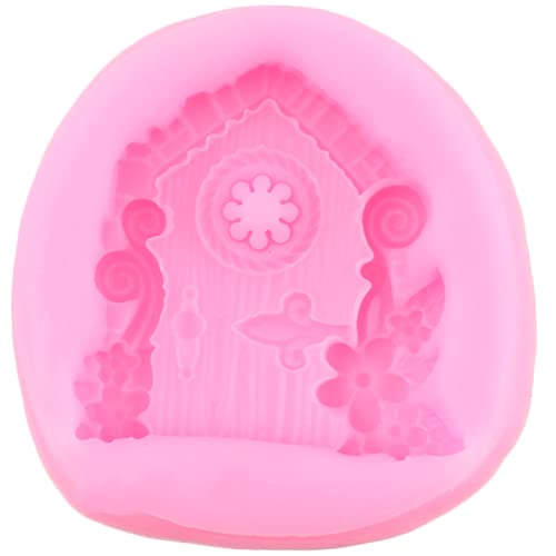 Garden Fairy Gnome Home Door Fondant Silicone Mold Set of 6 - color: Style B