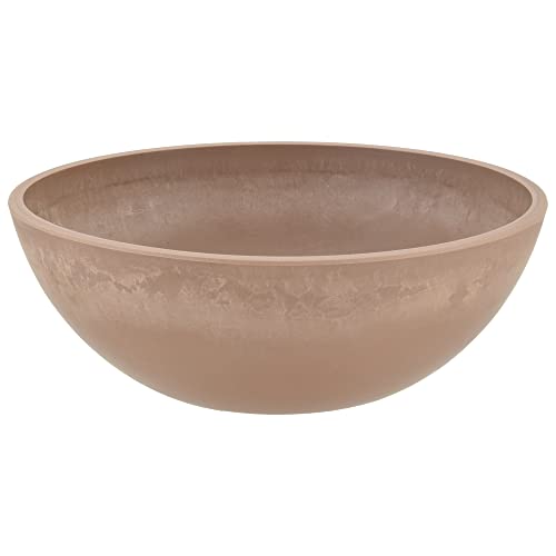 PSW M20TP Garden Bowl, Planter Bowl, Centerpiece Bowl, Fairy Garden Planter 8 Inch, 1 Count (Pack of 1) - color: Taupe, size: 8 Inch