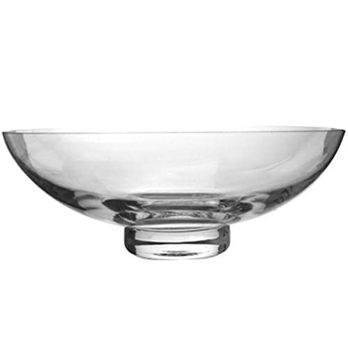 Hosley Clear Glass Bowl 11.8 Inch Diameter - Ideal Gift for Wedding or Special Occasion for Decorative Balls Orbs DIY Projects Terrariums and More.