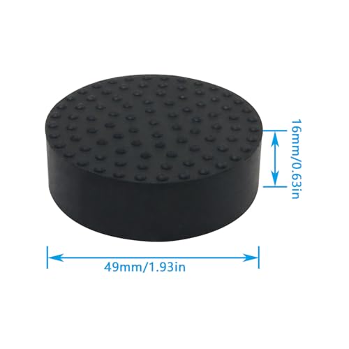 4PCS Gardening Flowerpot Rubber Pads Invisible Potted Plant Foot Stands Garden Universal Anti Tip Breathable Flower and Green Plant Bases Ordinary Circular Style 48x14mm Black