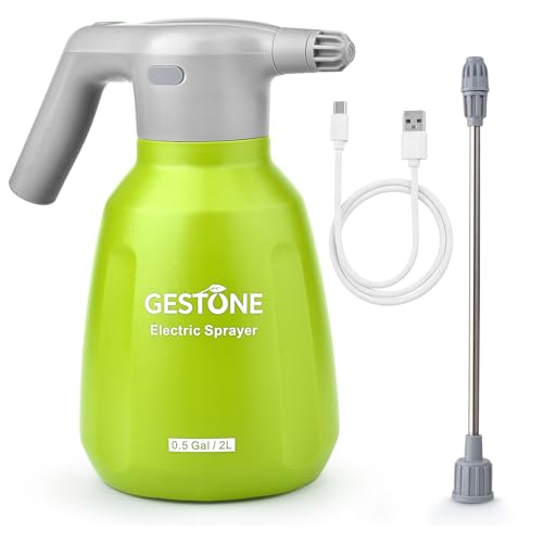 Electric Spray Bottle 1/2 Gallon Plant Mister with Spraying Rod - color: GREEN