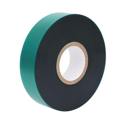 Garden Stretch Tie Tape 1" Wide 150 Feet Non-Sticky Reusable Stretchy Garden Plant Ties Thick Sturdy Stretchable Plant Tape Green Vinyl Stake Ribbon for Tomatoes, Grapes, Flowers and Trees - size: 1 inch x 1 Roll