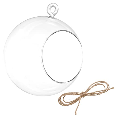 PATIKIL Round Globe Terrarium Air Plant Planter, 4 Inch Clear - size: 4 Inch