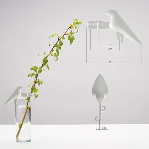 Plant Propagation Station-Plant Support for Cuttings, Shoots, Stems, and Sprouts, Plant Stem Support,Plant Propagation Buddy,2 Cute Gardening Gifts for Women,Propagation Vases for Plants. (2, White)
