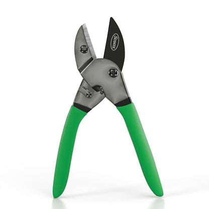 Scotts 8 in. Anvil Pruning Shears – 1/2 in. Cutting Capacity, Heavy-Duty Garden Pruner for Dry Stems and Dead Wood, Sap Resistant – Comfort Grip with Sharp Carbon Steel Blade for Yard and Garden Use - style: Anvil Pruner