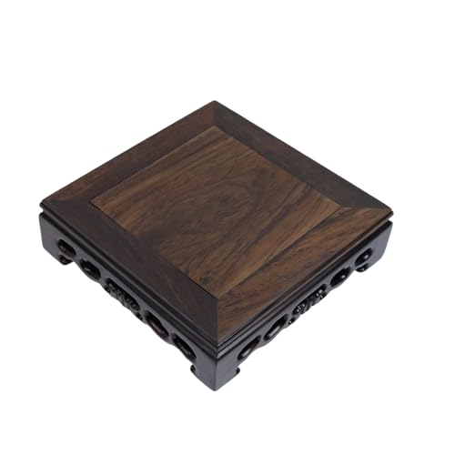 Ebony Wood Display Pedestal, 5.5 Inches Width, 1.57 Inches Height