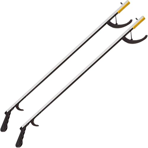 DMI 2 Pack, 32 Inch Reacher Grabber PickupTool for Seniors, Disabled or After Surgery, Claw Reaching Assist Tool, Trash Grabber Arm Extension, Non-Folding Grabbers for Seniors, Magnetic Claw - size: 32 Inch (Pack of 2)