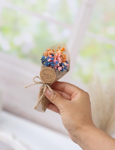 20-Piece Set Mini Magnet Dried Flowers Bouquet for Wedding Favours for Guests, Baby Shower Party Favors, Bridal Shower Gifts, Baptism. (Mixed) - color: Mixed