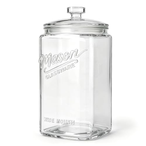 1.5 Gallon Glass Cookie Jar, 1 Pack Large Food Storage Container - size: 1.5 Gallon (1 Pack)