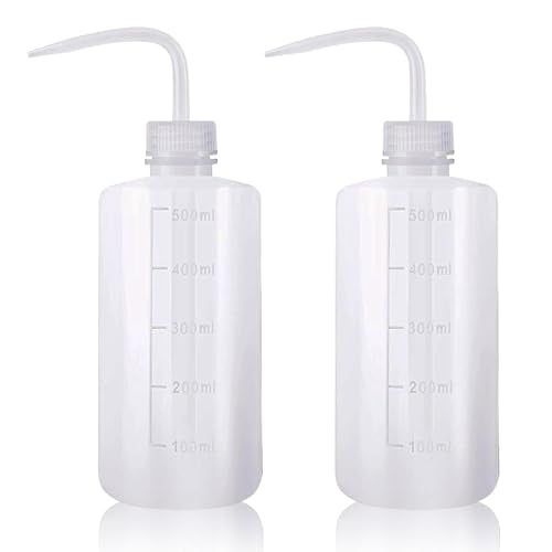 Squeeze Bottles 2-Pack (500ml/16.9oz) Heavy-Duty Squirt Bottle - size: 500 ml - 2 Pack