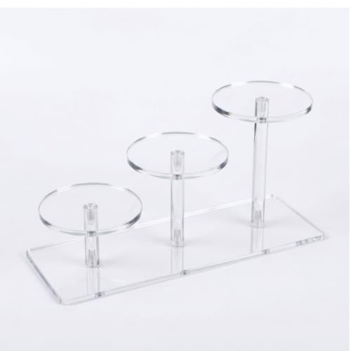 Acrylic Tray Stand Round for Collector Vendor Events Figure Plant