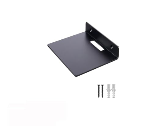 Small Wall Shelf,3.0mm Aluminum Alloy Small Floating Shelf,for Bathroom, Bedroom, Living Room, Kitchen,Office(6.5 Inch Black) - size: 6.5 inch floating shelf