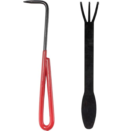 BambooMN Bonsai 2pc Set - 9" Root Pick and 9" Root Rake - 3 Sets - color: 2 Piece Root Set