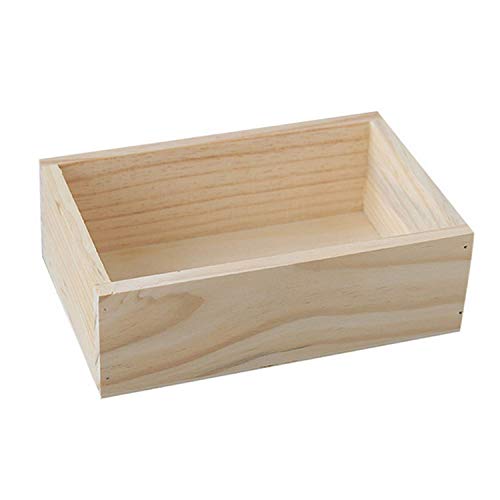 7.5"×5"×2.4" Wood Succulent Planter Plant Container Storage Box | Wood Organizer Holding Bottles Items Window Boxes Rectangular Flower Bed Pot Storage Box for Indoor Outdoor Home Venue Decor - size: 1 Pc