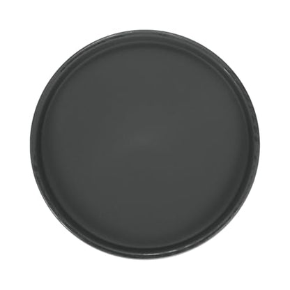 M METERXITY Ceramic Plant Saucer, 6.3 Inch Plant Water Catcher Tray, Plant Pot Saucers for Indoor/Outdoor Plants/Flower Drainage Drip Water Tray [Round Black] - color: Black