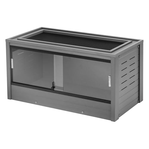 New Age Pet ECOFLEX Furniture Style Reptile Enclosure - color: Grey, size: Medium