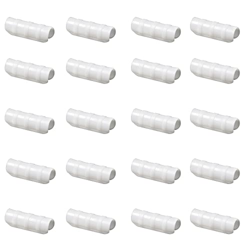 Farm Plastic Supply - Greenhouse Clamp 20 Pack - (4" Long x 1" Wide) - White ABS Clamps for Greenhouse, ABS Clips, Greenhouse Clamps for Farming, Gardening, Agriculture - size: 1"