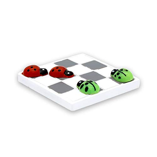 NW Wholesaler Miniature Lady Bug Chess Set - Mini Fairy Garden Accessories for Fairy Gardens - size: Chess Set