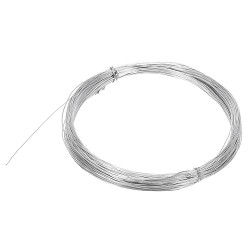 MECCANIXITY 22 Gauge Aluminum Craft Wire, 98 Feet Silver, Ideal for Jewelry Making, DIY Sculpting, Floral Wreaths, Wire Wrapping - color: Silver, size: 22 Gauge, 98 Feet