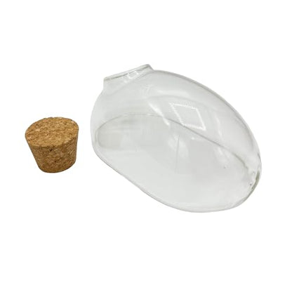 Silver Circle Products Unique Gardener: Glass Terrarium - Mouse with Cork Lid - Gardening Planter, Glass, for Succulents, Herbs, Plants, Flowers & More - style: Single