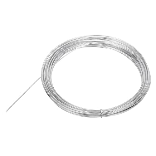 MECCANIXITY 40 Gauge Aluminum Craft Wire, 33 Feet Bendable Wire Metal Armature Wire for Jewelry Making DIY Sculpting Floral Wreath Making Wire Wrapping Christmas Ornaments (40 AWG Silver) - color: Silver, size: 40 Gauge, 33 Feet