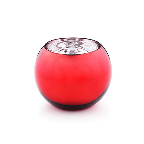 WGV Bowl Glass Vase, Diameter 8", Height 6", Open Width 5", (Multiple Choices) Red Bubble Planter Fish Bowl for Wedding Event Home Decor, 1 Piece (VBW0008RD) - color: Red, size: 8"D 1 Piece