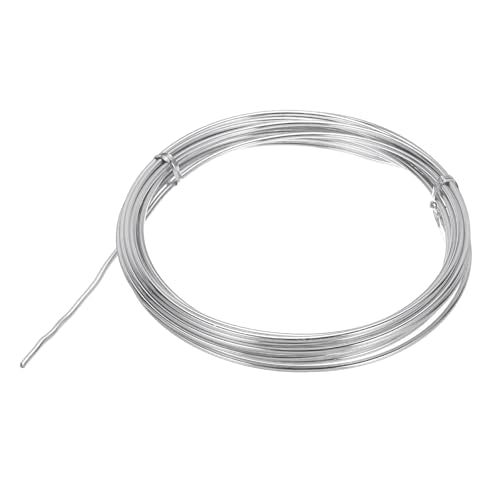 MECCANIXITY 35 Gauge Aluminum Craft Wire, 16 Feet Bendable Wire Metal Armature Wire for Jewelry Making DIY Sculpting Floral Wreath Making Wire Wrapping Christmas Ornaments (35 AWG Silver) - color: Silver, size: 35 Gauge, 16 Feet