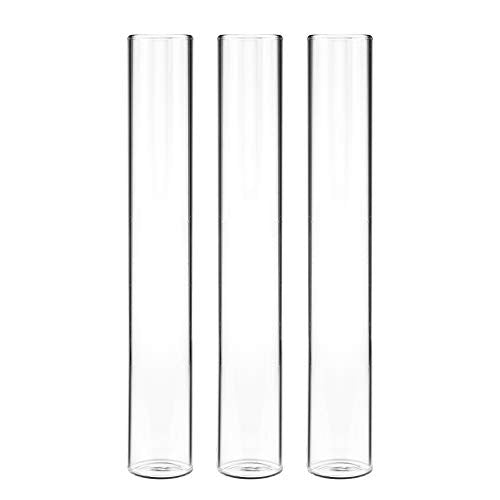 Kingbuy 3 Pack Glass Test Tube Propagation Vase Hydroponic Cuttings Planter