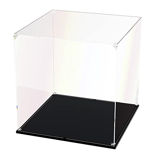 Clear Acrylic Display Case, Easy Assembly Showcase Large Box(14x14x14 inch) | dofopo Dust Protection Case for Action Figures and Dolls, Alternative Glass Box for Collectibles Commemorative Gifts - size: 14x14x14 inch, 35x35x35cm