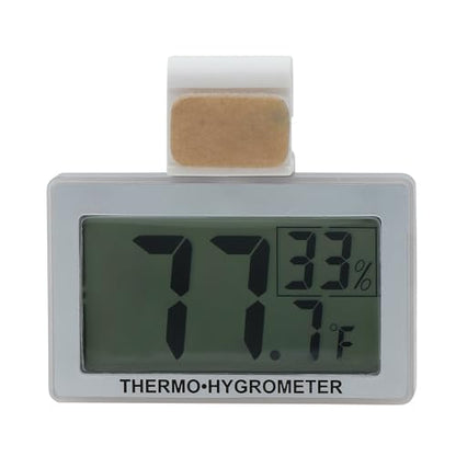 AQUA KT Reptile Terrarium Digital Thermometer Humidity Gauge Hygrometer High Accurate for Lizard Snake Bearded Dragon Amphibian Cage Accessory