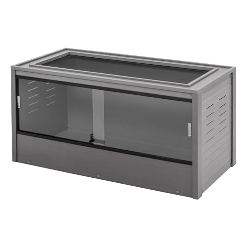 New Age Pet ECOFLEX Furniture Style Reptile Enclosure - color: Grey, size: Large