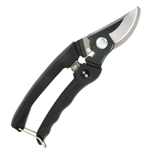 Senkichi Japanese Pruning Shears 180mm (7.1 in) – Razor-Sharp Tapered Blade, Lightweight Clean Cutting Garden Clippers, Shock-Absorbing Non-Slip Grip, Made in Japan - size: 180mm (7.1")