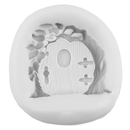 Fairy Garden Polymer Clay Mold Garden Door Silicone Molds Set of 5 | Flower Fairy Garden Wooden Door Resin Mold DIY Crafts Epoxy Resin Casting Polymer Clay Tools Craft Air Dry Jewelry Making - color: Style E