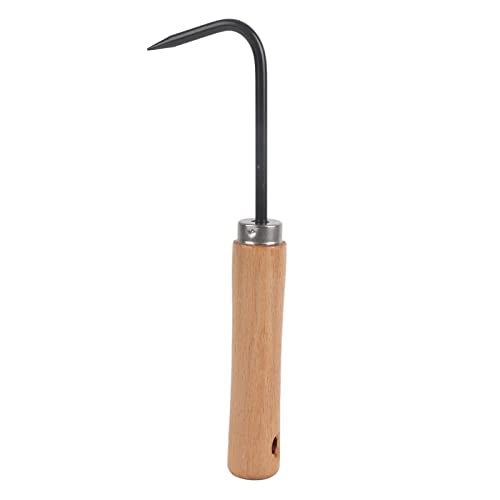 Root Hook Bonsai Tool, Root Pick Repotting Tool with Comfortable Wooden Handle Gardening Tool Root Pick Tool for Repotting Bonsai and Transplanting Flower