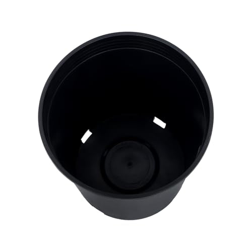 Nursery Pot 1 Gallon 1 Gal 2 Gal 3 Gal 5 Gal 7 Gal 10 Gal 15 Gal Nursery Container Injection Molded Pot Fit for Plants Soil Growers or Hydroponics (10,5 Gallon) - size: 5 Gallon