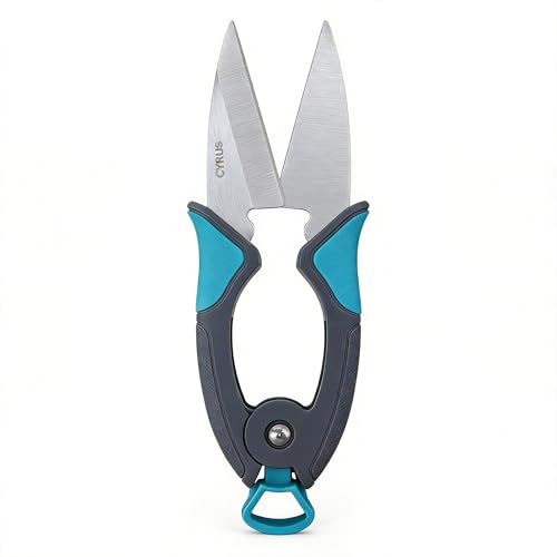 7 Inch Straight Blade Pruning Shears Carbon Steel Snips For Bonsai Flower | Sharp Smooth Cutting Blades, Comfort Anti-Slip Grips, Perfect For Bonsai, Fresh Flower And Indoor Hydroponic Plant Trimming - style: Pruning Snip 1