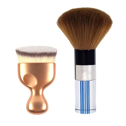 Car Interior Dusting Brush Auto Dust Sweeping Soft Detail Brush Mini Dash Duster for Car Interior Cleaning Brush for Car Air Vent & Dashboard Small Duster Car Detailing Brush Interior 2PCS - color: Style 2 (small brush + blue medium brush)
