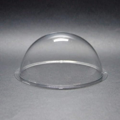 KAYNEY Acrylic Dome with Flange Clear Plastic Hemisphere – Transparent Case for CCTV, Camera Lens, Jewelry, Collectibles & Miniatures – Dustproof Cover for Delicate Items (4.8inch / 120mm) - size: 4.8inch / 120mm