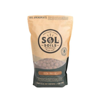 SOL SOILS LECA Balls - 7 Gallon Bulk Box (28 Quarts) - Lightweight Expanded Clay Aggregate for Semi-Hydroponics, Propagation, Drainage Layer & Soil Topper - Peat-Free Reusable Clay Pebbles